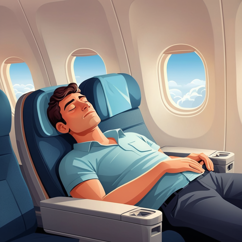 como dormir mejor en un avión